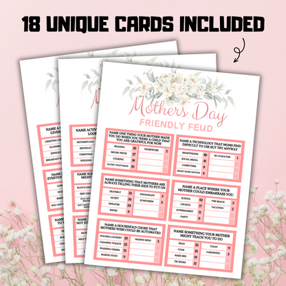 Mothers Day Friendly Feud Game | Mothers Day Trivia Game