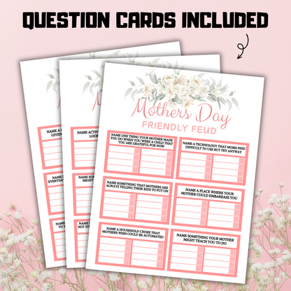 Mothers Day Friendly Feud Game | Mothers Day Trivia Game