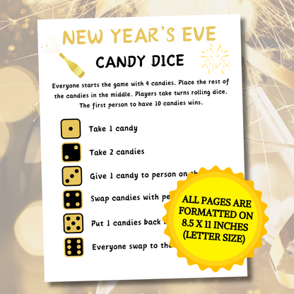 New Year's Eve Candy Dice Game | New Years Party Games for Kids and Adults