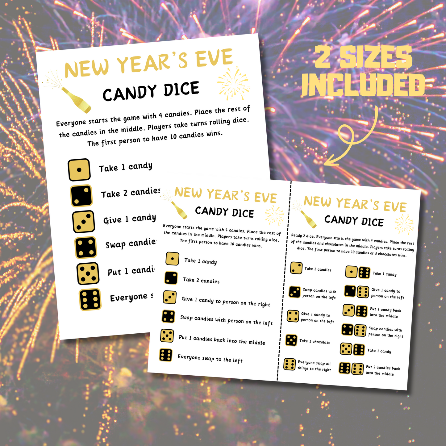 New Year's Eve Candy Dice Game | New Years Party Games for Kids and Adults