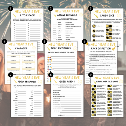 New Year's Eve Games Bundle | New Year Party For All Age