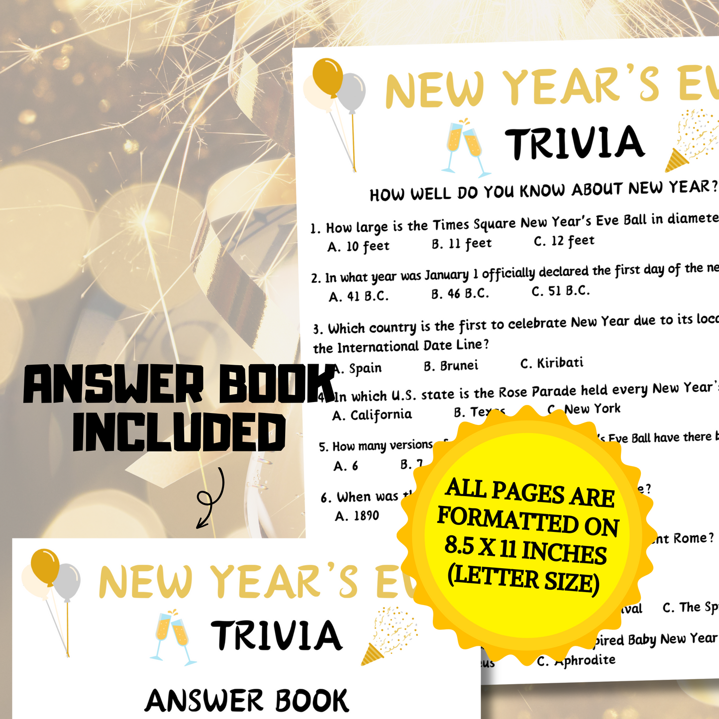 New Year's Eve Trivia | New Year's Eve Party Games