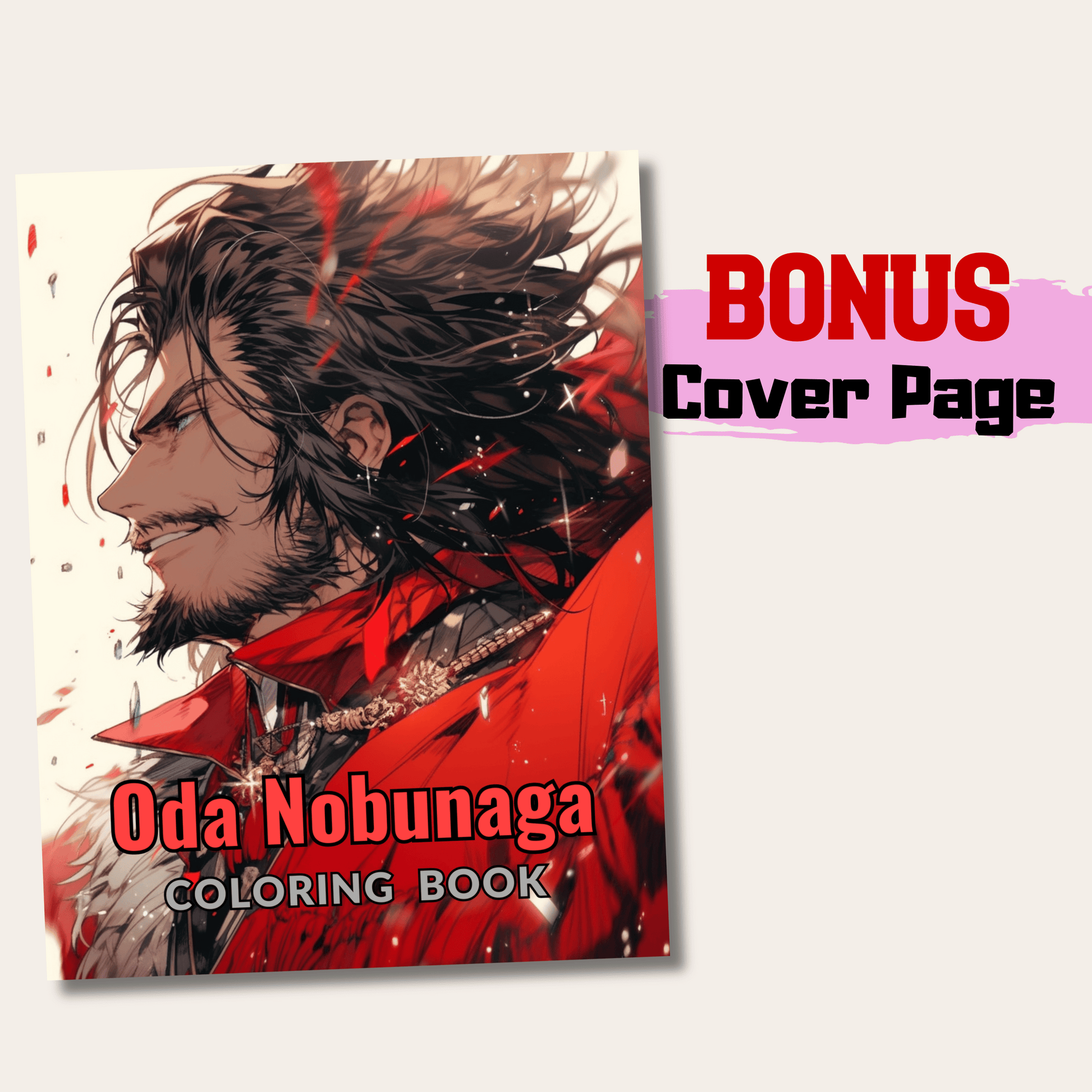 Oda Nobunaga Coloring Book 1: Oda Nobunaga Cover Page