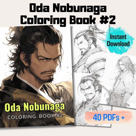 Oda Nobunaga Coloring Book 2: Oda Nobunaga