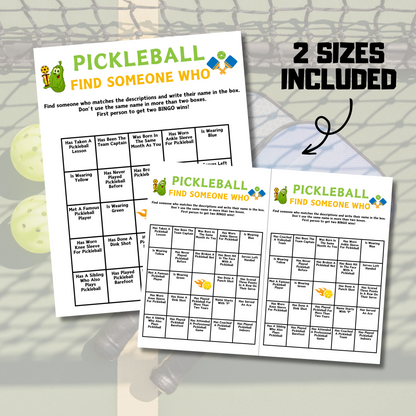 Pickleball Games Bundle | Printable Pickleball Team Party Game