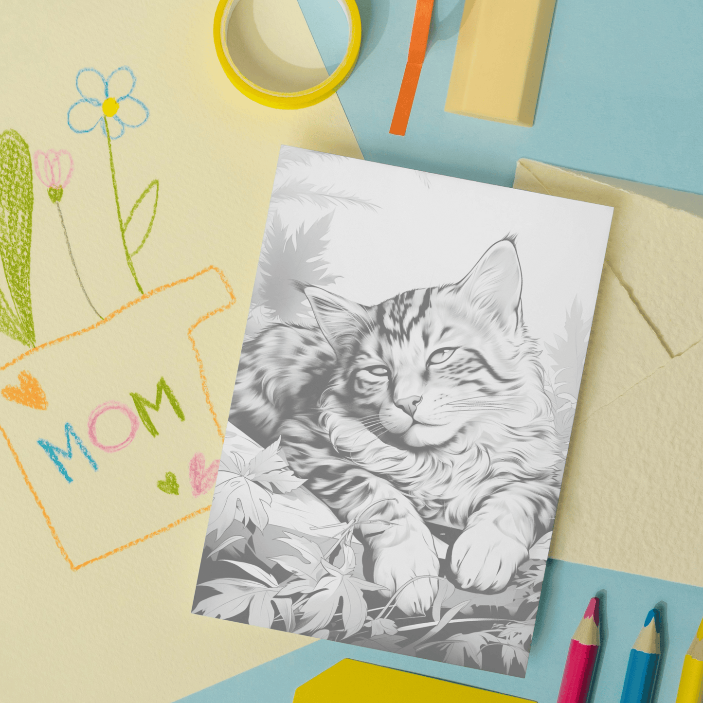 Realistic American Wirehair Coloring Book, 20 American Wirehair Grayscale Coloring Pages