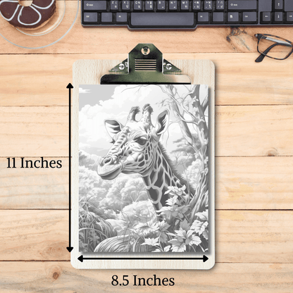 Realistic Animals Coloring Book Bundle 2: Animal Print Out Size Demo