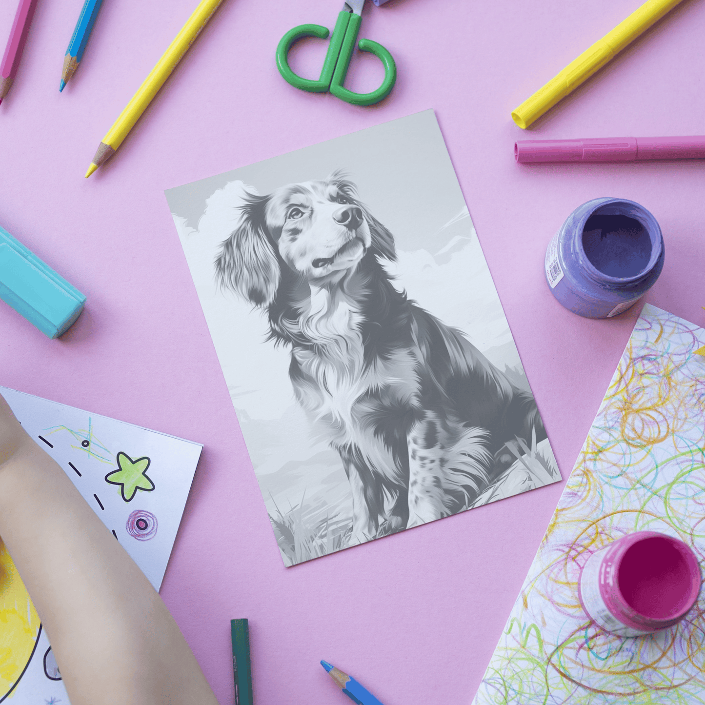 Realistic Dachshund Coloring Book, 20 Dog Grayscale Coloring Pages For All Ages