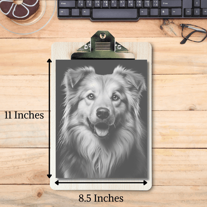 Realistic Dog Coloring Book 1: Dog Print Out Size Demo