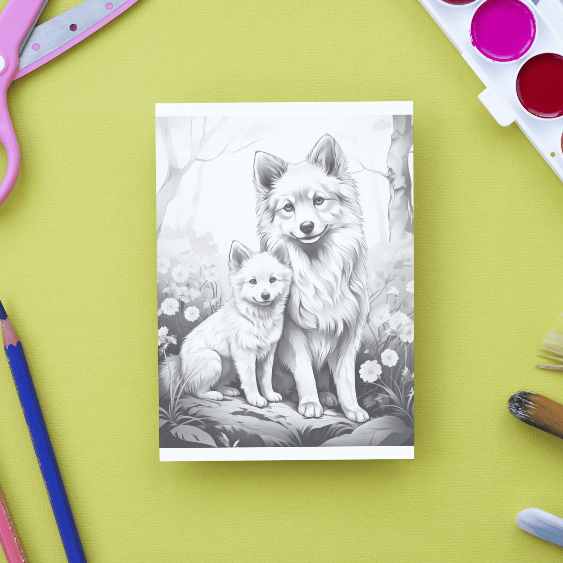 Realistic Dog Coloring Book 2: Dog Print Out Demo