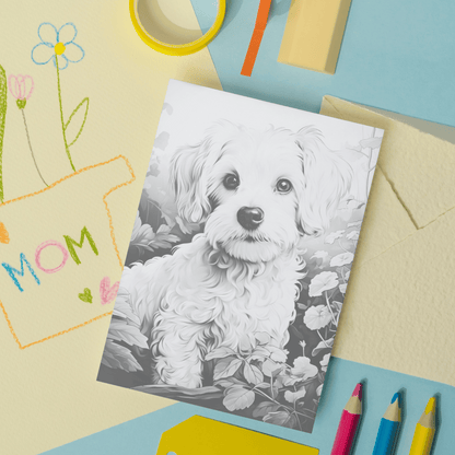 Realistic Dogs Coloring Book Bundle, 400 Dogs Grayscale Coloring Pages for All Ages