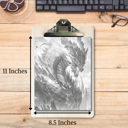 Realistic Dragon Coloring Book 3: Dragon Print Out Size Demo