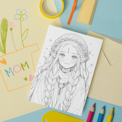 Realistic Elf Coloring Book 1: Elf Print Out Demo