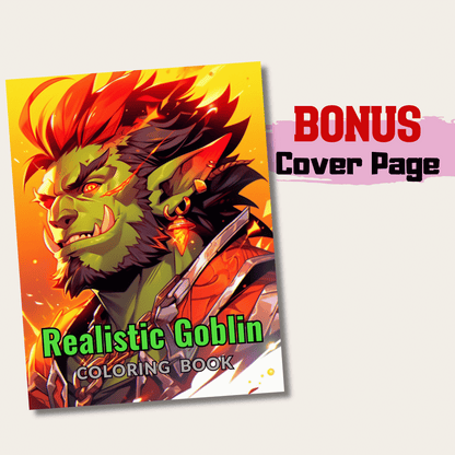 Realistic Goblin Coloring Book 1: Goblin Cover Page