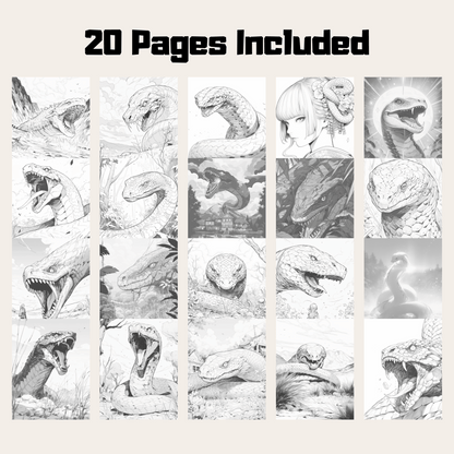 Realistic Jormungandr Coloring Book 1: Jormungandr 20 Pages Included
