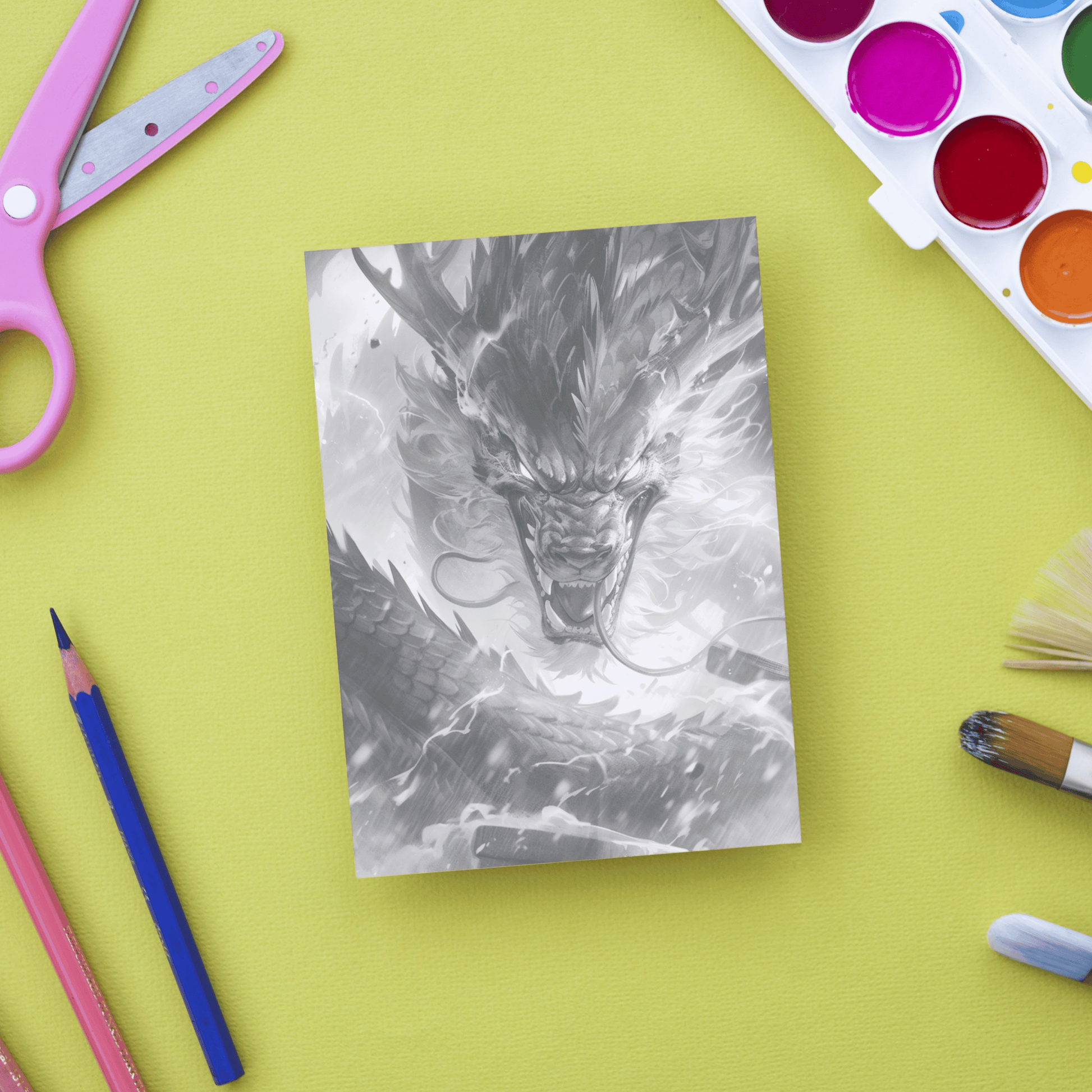 Realistic Legendary Creature Coloring Book Bundle 1: Legendary Creature Print Out Demo