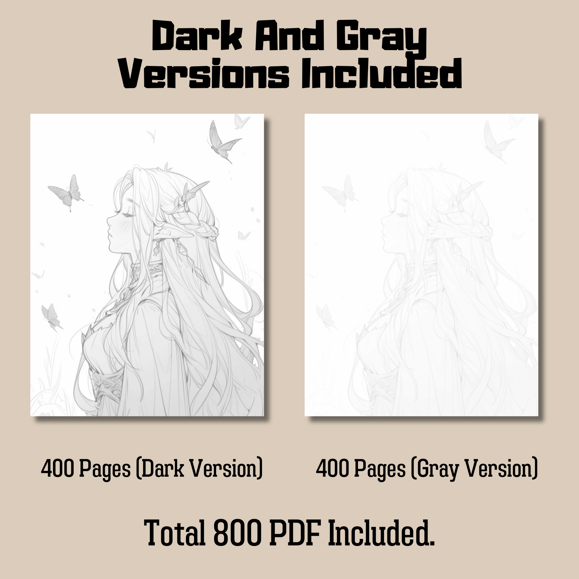 Realistic Legendary Creature Coloring Book Mega Bundle: Legendary Creature Dark And Gray Versions Demo
