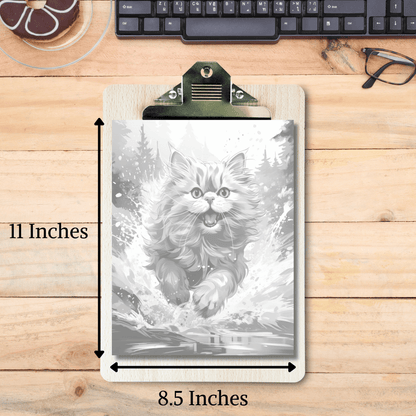 Realistic Persian Cat Coloring Book, 20 Persian Cat Grayscale Coloring Pages for All Age