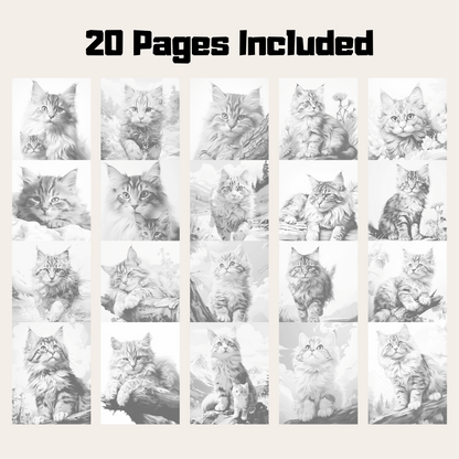 Realistic RagaMuffin Coloring Book, 20 RagaMuffin Grayscale Coloring Pages