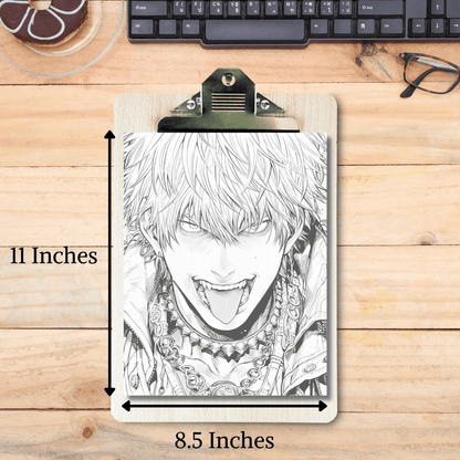 Realistic Vampire Coloring Book 1: Vampire Print Out Size Demo