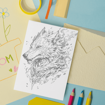 Realistic Werewolf Coloring Book 1: Werewolf Print Out Demo