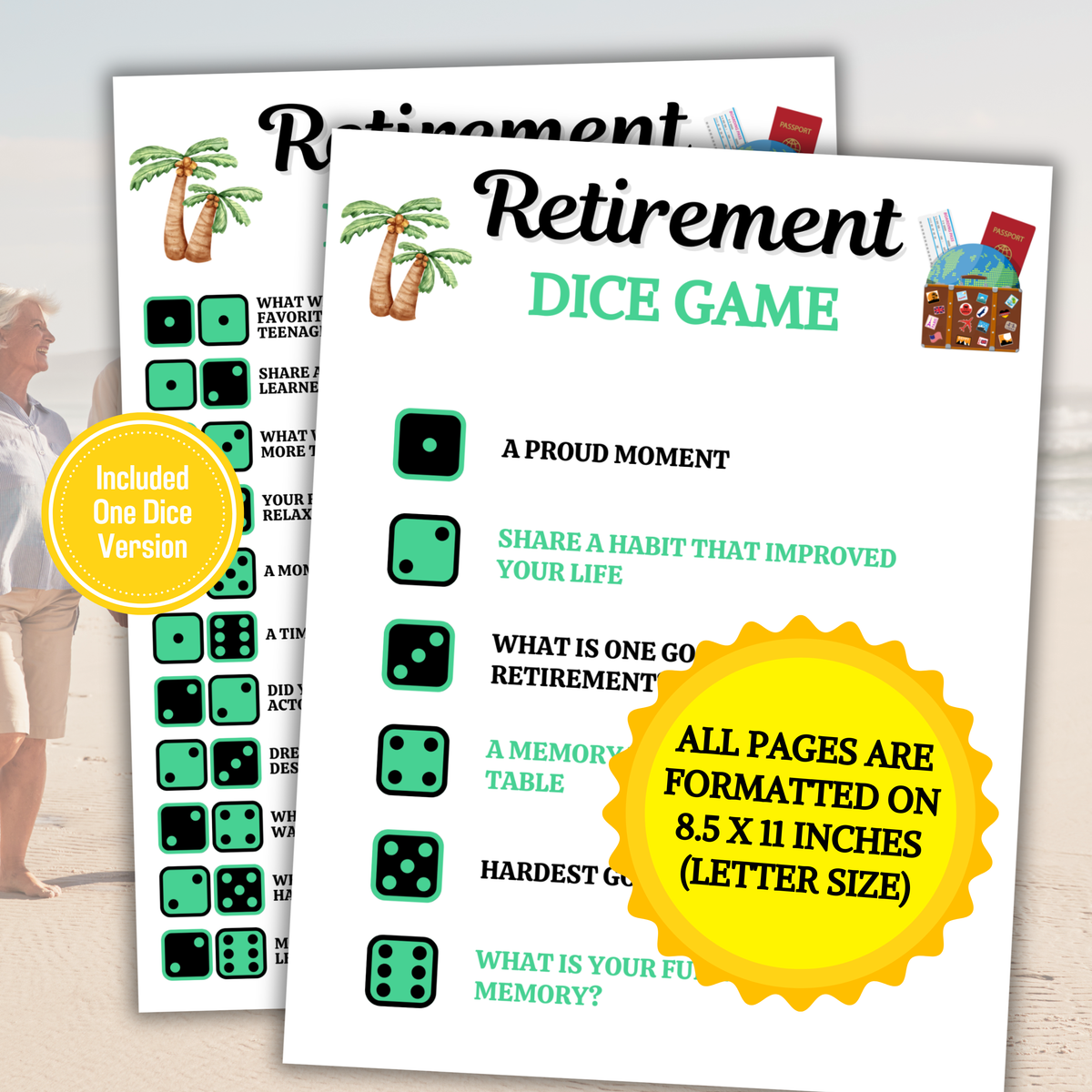Retirement Dice Game | Get To Know You Dice Game