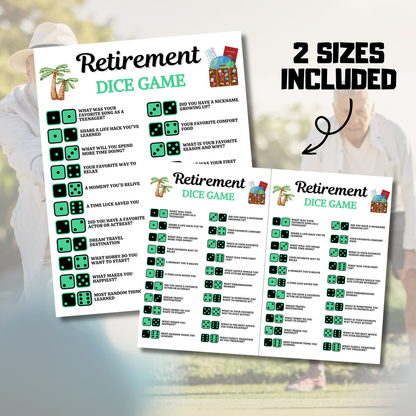 Retirement Dice Game | Get To Know You Dice Game