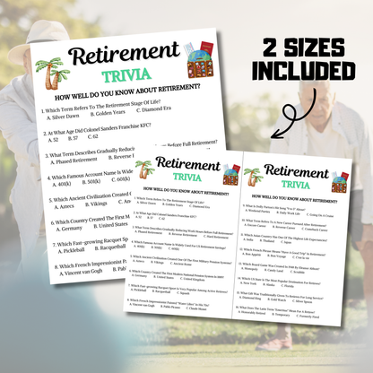 Retirement Games Bundle | Printable Retirement Party Game