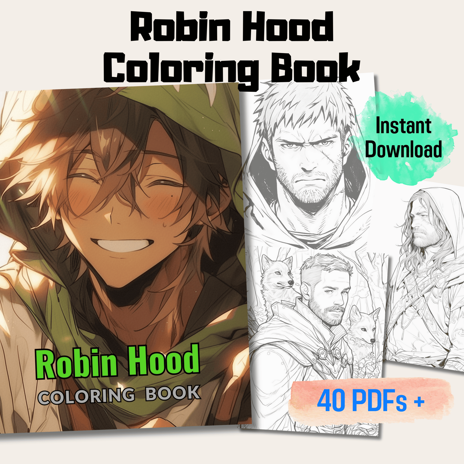 Robin Hood Coloring Book 1: Robin Hood