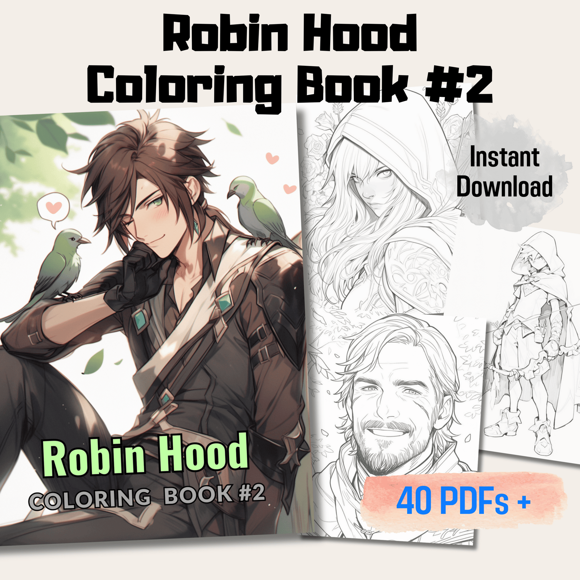 Robin Hood Coloring Book 2: Robin Hood