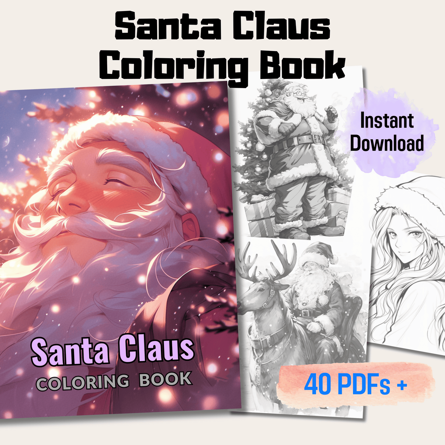 Santa Claus Coloring Book 1: Santa Claus