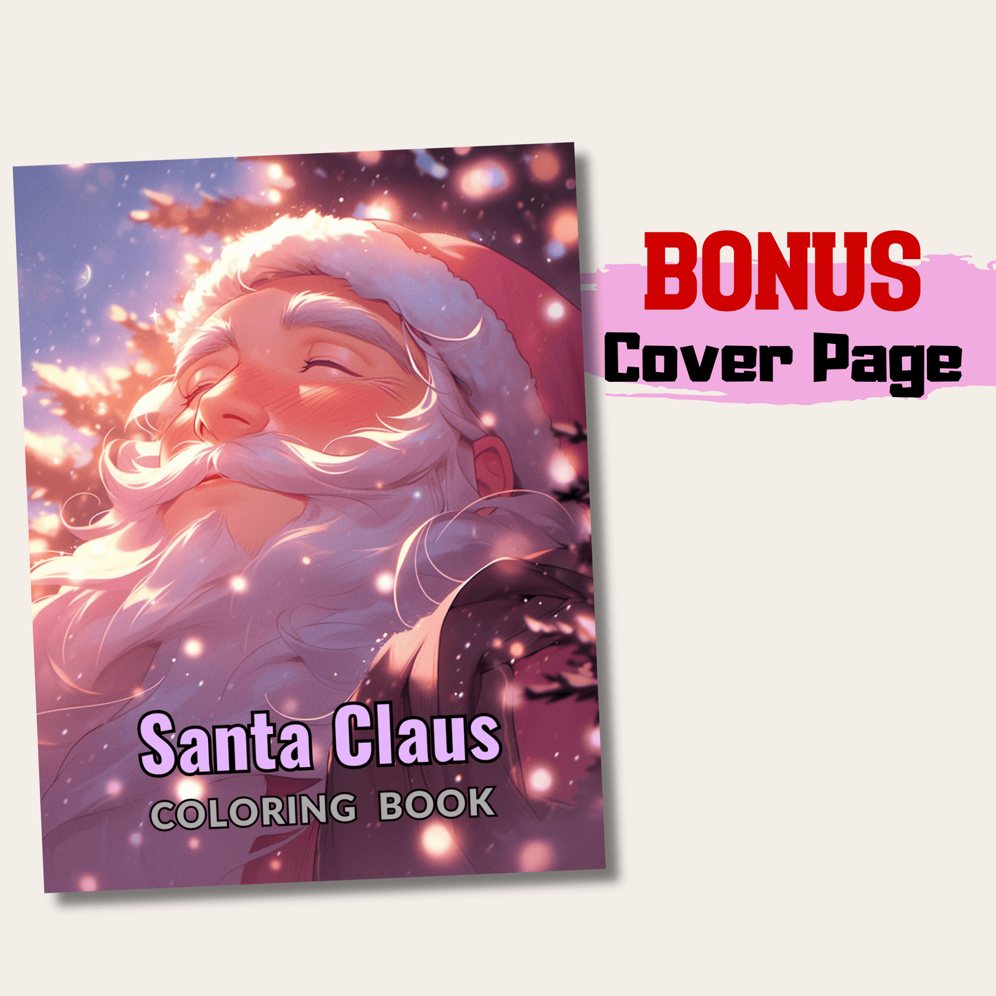 Santa Claus Coloring Book 1: Santa Claus Cover Page