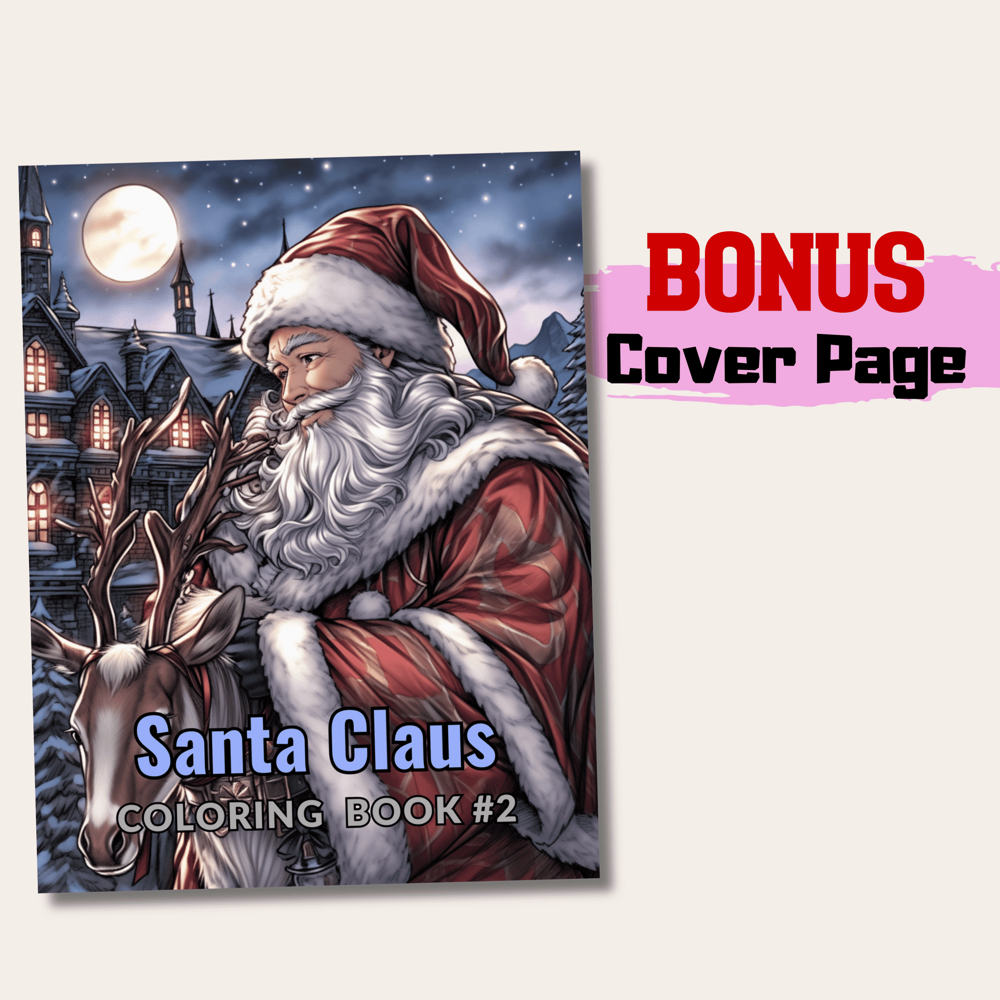 Santa Claus Coloring Book 2: Santa Claus Cover Page