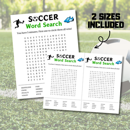 Soccer Word Search Game | Soccer Word Find Game