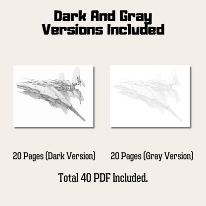 Space Warship Coloring Book, 20 Spaceship Coloring Pages