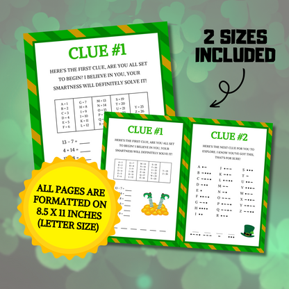 St. Patrick's Day Indoor Treasure Hunt | St. Patrick's Day Scavenger Hunt For Older Kids