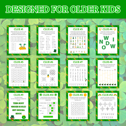 St. Patrick's Day Indoor Treasure Hunt | St. Patrick's Day Scavenger Hunt For Older Kids