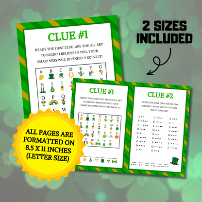 St. Patrick's Day Outdoor Treasure Hunt | St. Patrick's Day Scavenger Hunt For Older Kids