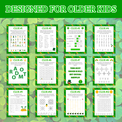 St. Patrick's Day Outdoor Treasure Hunt | St. Patrick's Day Scavenger Hunt For Older Kids