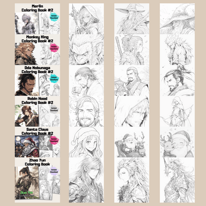 Story Characters Coloring Book 2: Story Characters 200 Pages Included