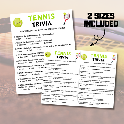 Tennis Trivia Game | Tennis Knowledge Quiz Game