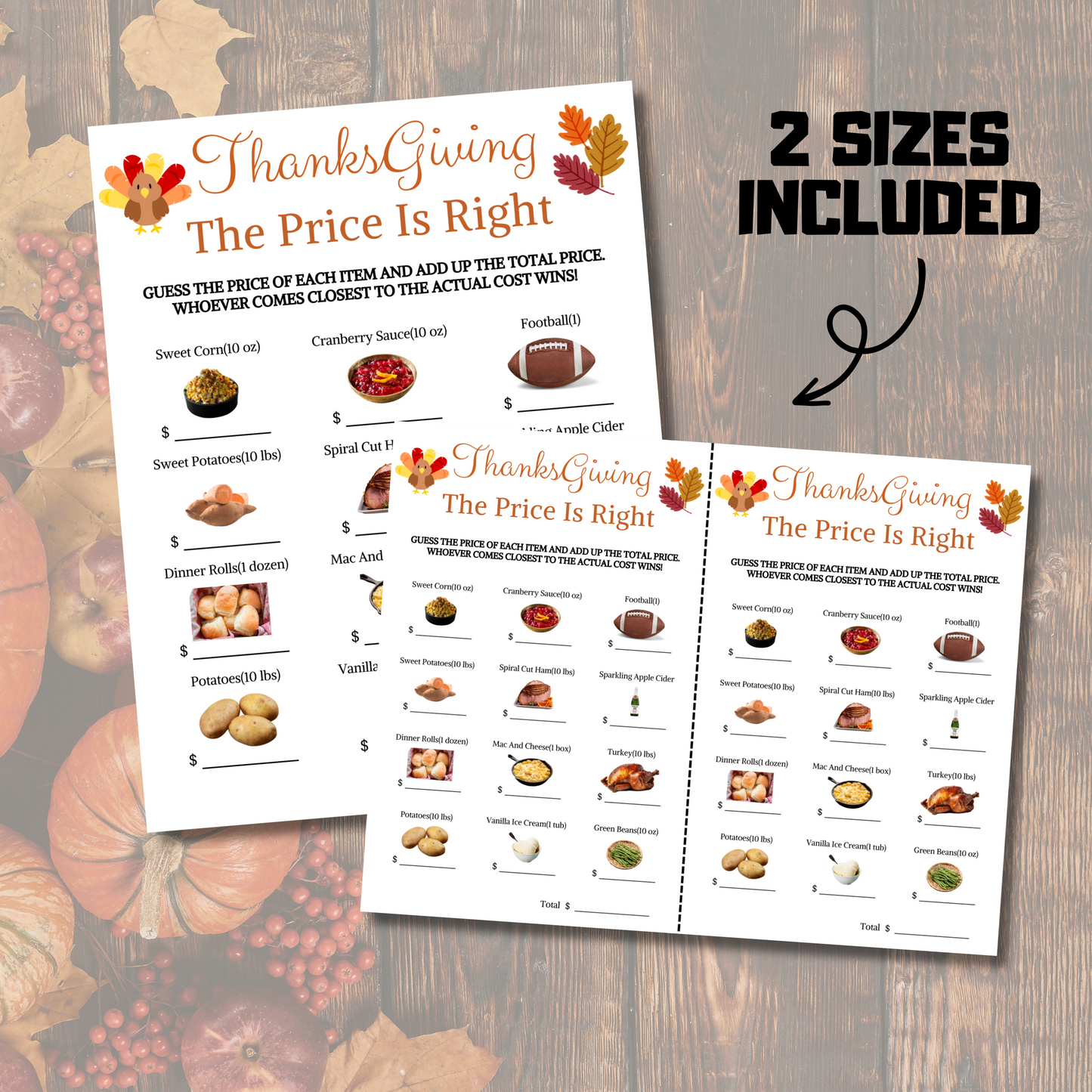 ThanksgivingDinnerGuessPriceGame Promo3 thanksgiving dinner guess price game | printable thanksgiving the price is right game