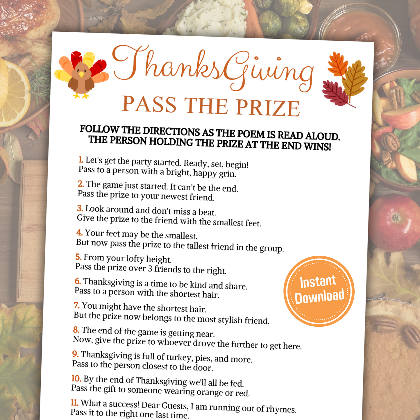 ThanksgivingPassThePrizeGame Promo1 thanksgiving pass the prize game | friendsgiving pass the gift game