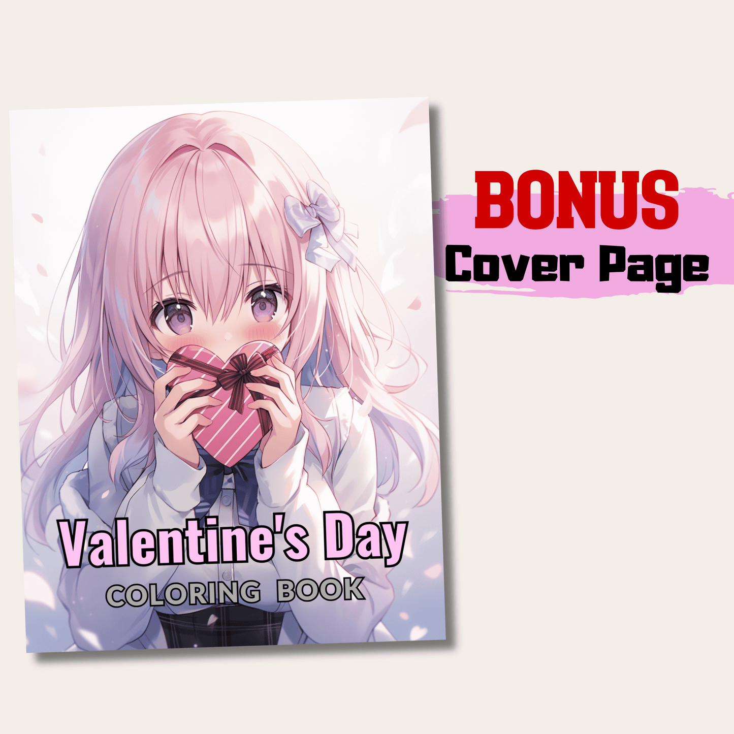 Valentine's Day Coloring Book 1: Valentine's Day Cover Page