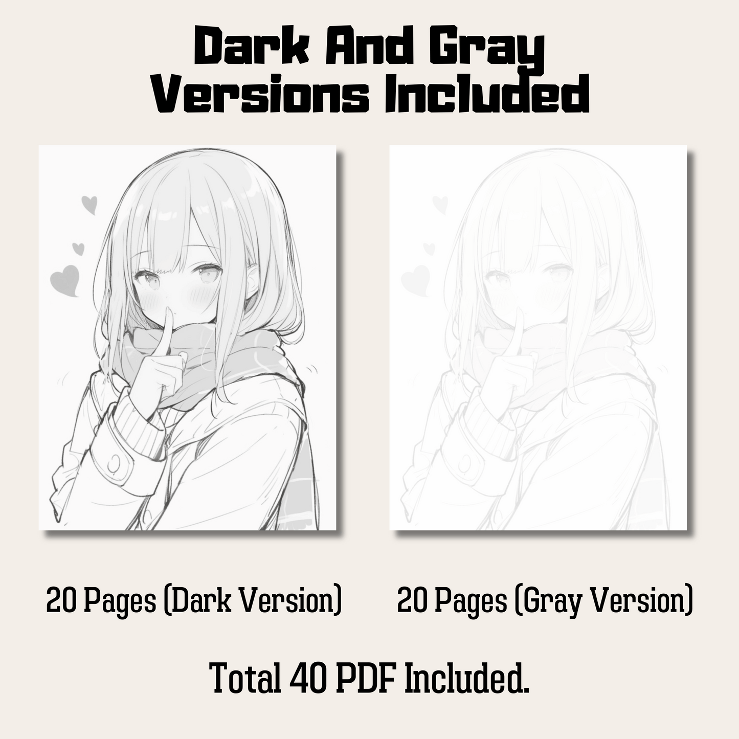 Valentine's Day Coloring Book 1: Valentine's Day Dark And Gray Versions Demo