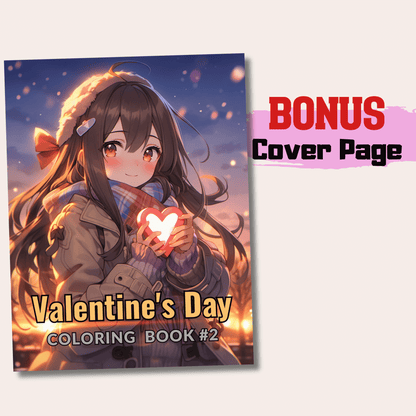 Valentine's Day Coloring Book 2: Valentine's Day Cover Page