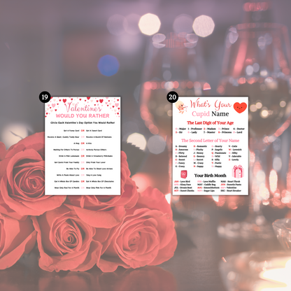 Valentines Day Games Bundle | 20 Party Games MEGA Bundle