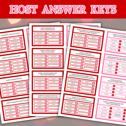 Valentine's Friendly Feud Game | Printable Office Party Valentines Game