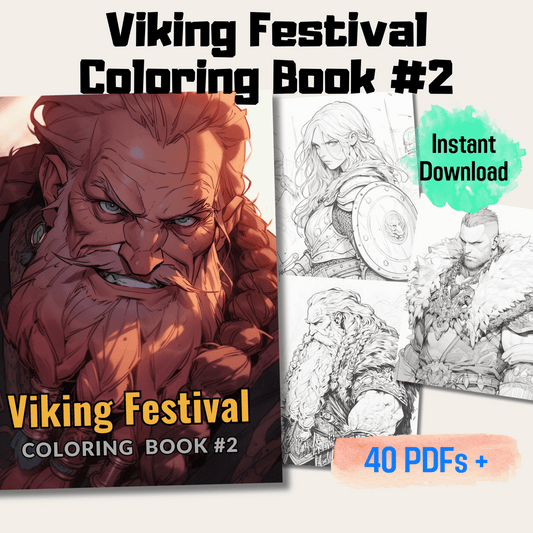 Viking Festival Coloring Book 2: Viking Festival