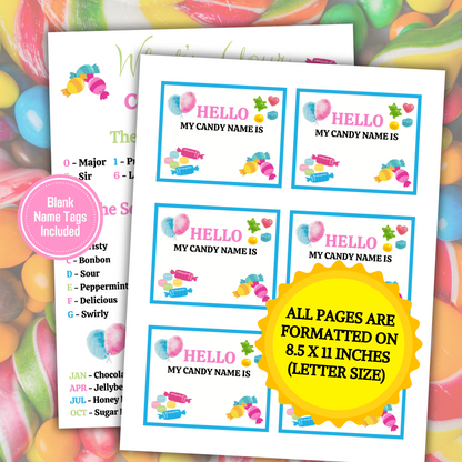 What's Your Candy Name Game | Printable Candy Name Generator